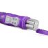 Easytoys - Zajčji vibrator z zajčjim vrtiljakom (vijolično prosojen) 