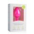 Easytoys Diamond - analni dildo z belim kamnom (srednje velik) - roza 