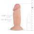 Real Fantasy Archi - majhen, realističen dildo (11,5 cm) - naravni 