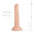 Real Fantasy Blane - pripenjalni realistični dildo (20 cm) - naravni 