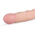 Real Fantasy Scott - realistični dildo s tapado nogami (25 cm) - naravni 