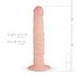 Real Fantasy Scott - realistični dildo s tapado nogami (25 cm) - naravni 