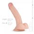 Real Fantasy Derek - pripenjalni dildo za testise (22 cm) - naravni 