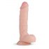 Real Fantasy Glynn - pripenjalni dildo za testise (25 cm) - naravni 