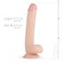 Real Fantasy Elvin - pripenjalni dildo (28cm) - naravni 