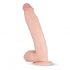 Real Fantasy Dwane - pripenjalni dildo za testise (31 cm) - naravni 