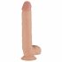 Real Fantasy Elvin - vibrator na baterije, pripenjalni, realistični vibrator 28cm (naravni) 