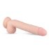 Real Fantasy Elvin - vibrator na baterije, pripenjalni, realistični vibrator 28cm (naravni) 