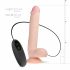 Real Fantasy Elvin - vibrator na baterije, pripenjalni, realistični vibrator 28cm (naravni) 