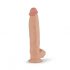 Real Fantasy Dwane - vibrator na baterije, pripenjalni vibrator 31cm (naravni) 