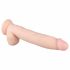 Real Fantasy Dwane - vibrator na baterije, pripenjalni vibrator 31cm (naravni) 