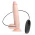 Real Fantasy Dwane - vibrator na baterije, pripenjalni vibrator 31cm (naravni) 