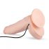 Real Fantasy Dwane - vibrator na baterije, pripenjalni vibrator 31cm (naravni) 