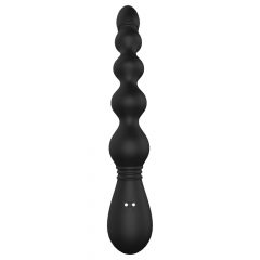   Cheeky Love - analni vibrator s kroglicami za polnjenje (črn)