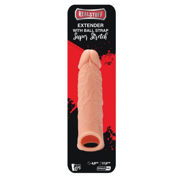 RealStuff Extender 6,5 - ovoj za penis - naravni (17 cm) 