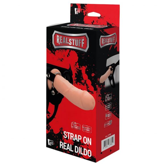 RealStuff Strap-On - realistično, pripenjajoče se dildo (naravno)