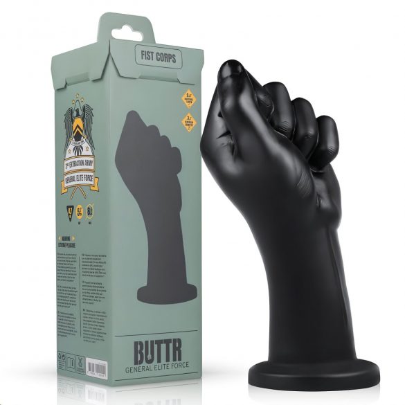 BUTTR Fist Corps - fist dildo (črn) 