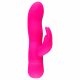 Easytoys Mad Rabbit - zajček vibrator z žgečkljivim vzvodom (roza) 