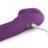 Easytoys - vibrator brez naramnic, ki ga je mogoče napolniti (vijolična) 