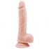 Mr. Dixx 7.6 - pripenjalni, testisni dildo - naravni (19,5 cm) 