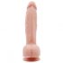 Mr. Dixx 7.6 - pripenjalni, testisni dildo - naravni (19,5 cm) 