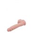 Mr. Dixx 7.6 - pripenjalni, testisni dildo - naravni (19,5 cm) 