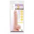 Mr. Dixx 7.6 - pripenjalni, testisni dildo - naravni (19,5 cm) 