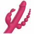 Dreamtoys Anywhere Pleasure Vibe - vibrator s 4 zobmi za polnjenje (roza)