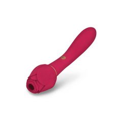   Secret Kisses Rosegasm - 2v1 brezžični klitorisni vibrator (rdeč)