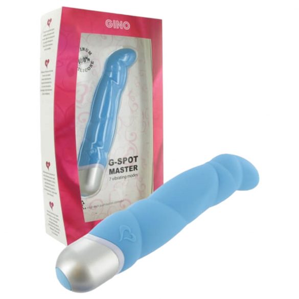 FEELZTOYS Gino - vodoodporni vibrator za točko G (modri) 