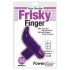 Frisky Finger - vodoodporen vibrator za prste (vijolična) 