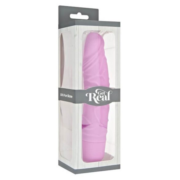 Classic Get Real - realistični silikonski vibrator (roza) 