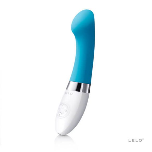 LELO Gigi 2 - silikonski vibrator za točko G (modri) 