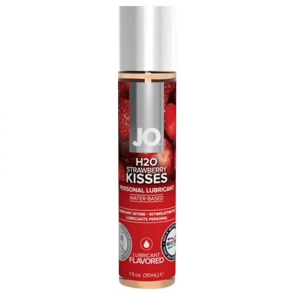 JO H2O Strawberry Kiss - lubrikant na vodni osnovi (30ml) 