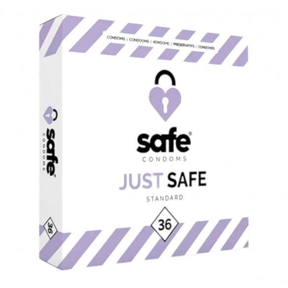 SAFE Just Safe - standardni, vanilijev kondom (36 kosov) 