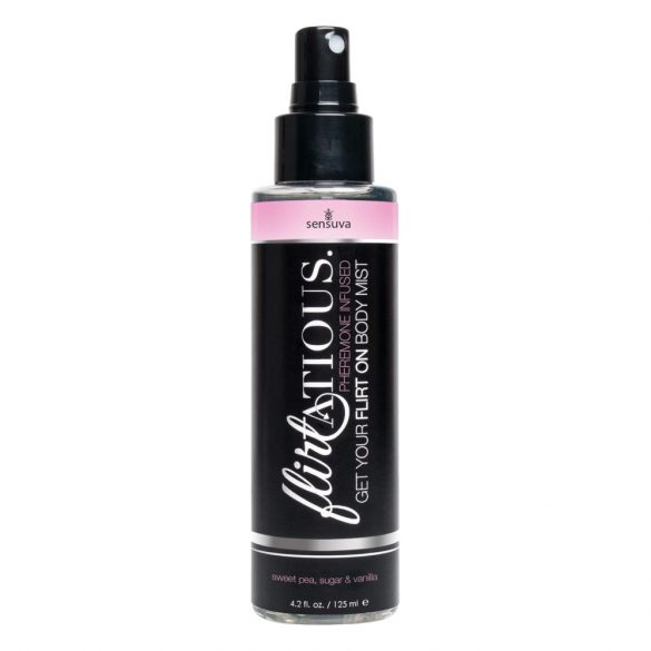 Sensuva Flirtatious - feromonsko pršilo za telo - Vanilla-Buccinic (125ml) 