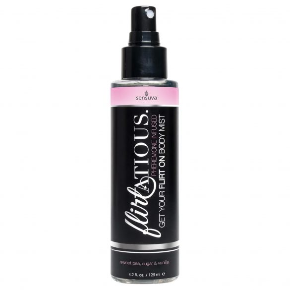 Sensuva Flirtatious - feromonsko pršilo za telo - Vanilla-Buccinic (125ml) 