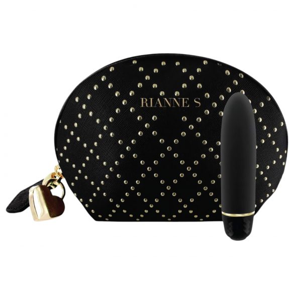 Rianne Essentials Classique Stud - Silikonski vibrator za šminko (črn) 