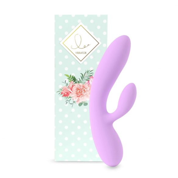 FEELZTOYS Lea - baterijski, vodoodporen vibrator z dvema motorjema za G-točko (vijolična) 