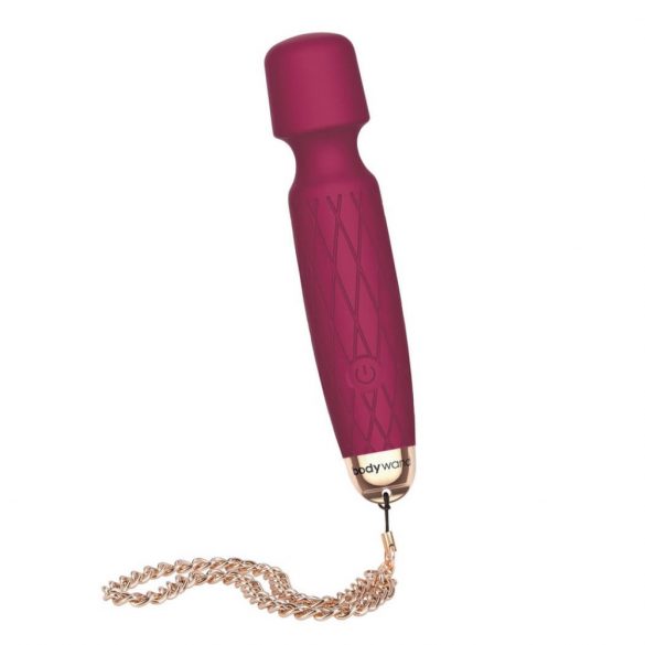 Bodywand Luxe - mini masažni vibrator z možnostjo polnjenja (temno roza) 