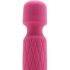 Bodywand Luxe - mini masažni vibrator z možnostjo polnjenja (temno roza) 