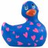 My Duckie Romance 2.0 - vodoodporni klitorisni vibrator (modro-rožnat) 