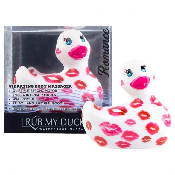 My Duckie Romance 2.0 - vodoodporni vibrator za klitoris (belo-roza)