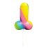 Rainbow Cock Pop - barvna lizika za penis (85g) - sadna 