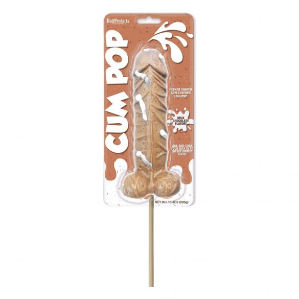 Cum Cock Pop - lizika za penis GIGA (295g) - mlečna čokolada 