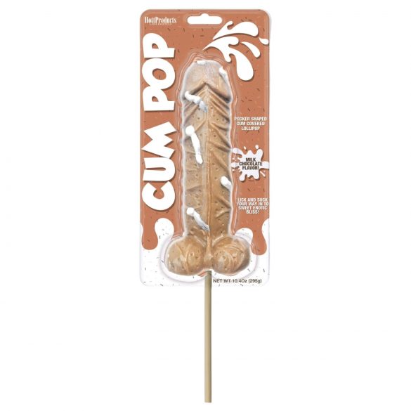 Cum Cock Pop - lizika za penis GIGA (295g) - mlečna čokolada 