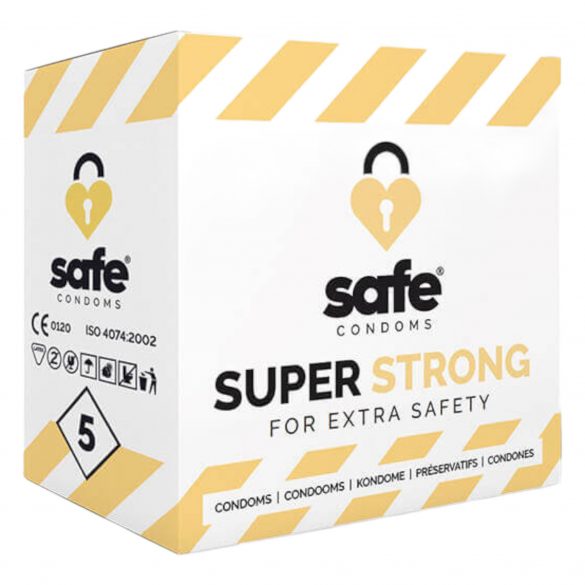 SAFE Super Strong - izjemno močan kondom (5 kosov) 