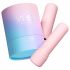 Vush Pop Gloss - polnilni, vodoodporni mini vibrator (roza) 